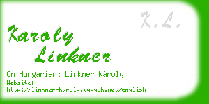 karoly linkner business card