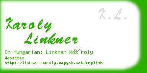 karoly linkner business card